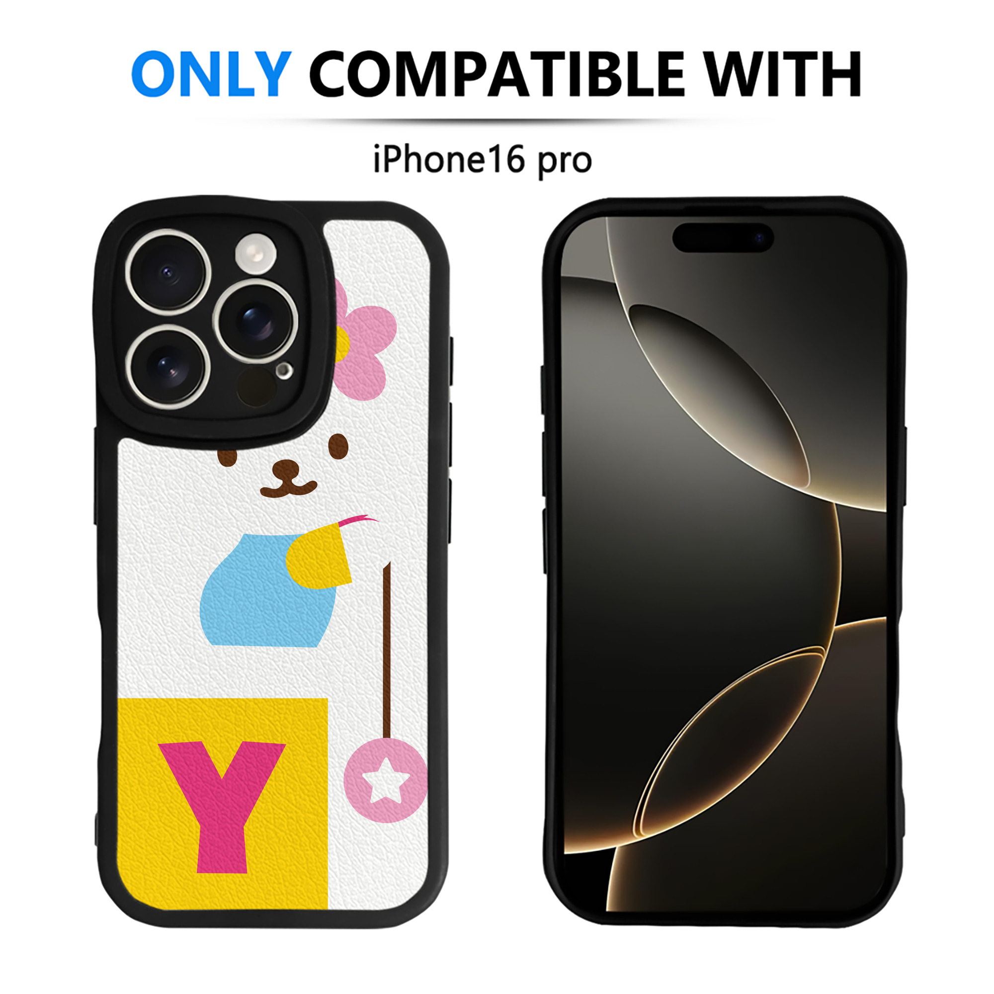 （画像用） Hello Kitty ハローキティ 【iPhone 16シリーズ対応】シリコンスマホケース（レザー調） 材質：シリコン